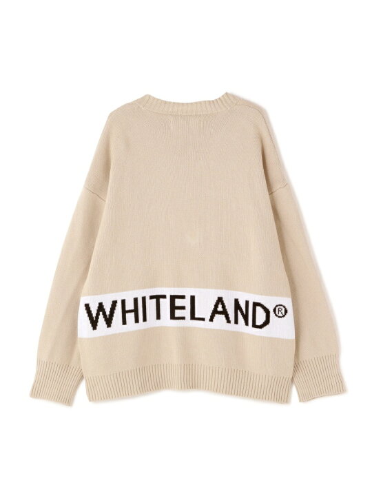 楽天市場】WHITELAND/ホワイトランド/LINE LOGO CARDIGAN/ラインロゴ 