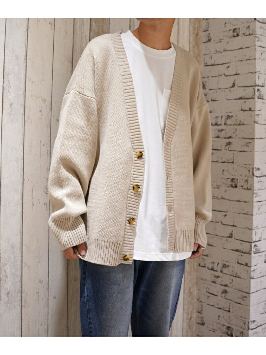 楽天市場】WHITELAND/ホワイトランド/LINE LOGO CARDIGAN/ラインロゴ 