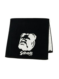 【SALE／60%OFF】BULLDOG BATH TOWEL/ブルドッグバスタオル Schott ショット ファッション雑貨 その他のファッション雑貨 ブラック【RBA_E】[Rakuten Fashion]