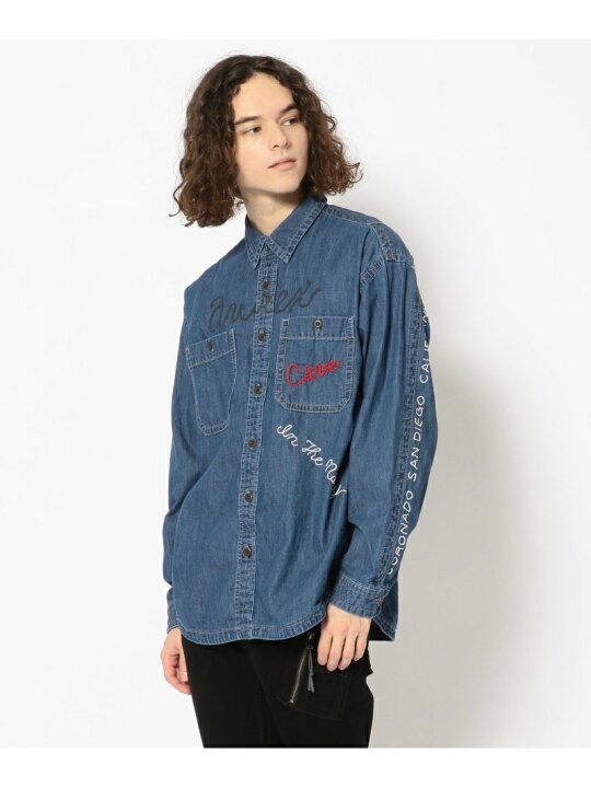 楽天市場】【SALE／30%OFF】デニム ハンドクラフト シャツ/DENIM HAND 