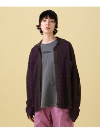 MACRAME KNIT CARDIGAN/ マクラメニットカーディガン AVIREX アヴィレックス トップス カーディガン グリーン パープル レッド【送料無料】[Rakuten Fashion]