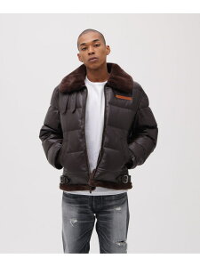 LEATHER DOWN BOMMER JACKET / U[ _E {}[ WPbg AVIREX ABbNX WPbgEAE^[ C_[XWPbg ubN uEyz[Rakuten Fashion]