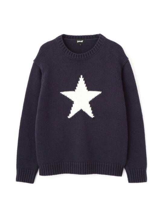 楽天市場】CREW KNIT STAR/クルーネックニット スター Schott ショット