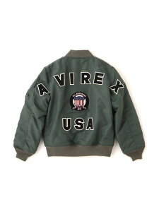 sKIDS/50th AnniversarytMA-1 SIGNATURE BIG LOGO AVIREX ABbNX WPbgEAE^[ u]EWp[ ubN bhyz[Rakuten Fashion]
