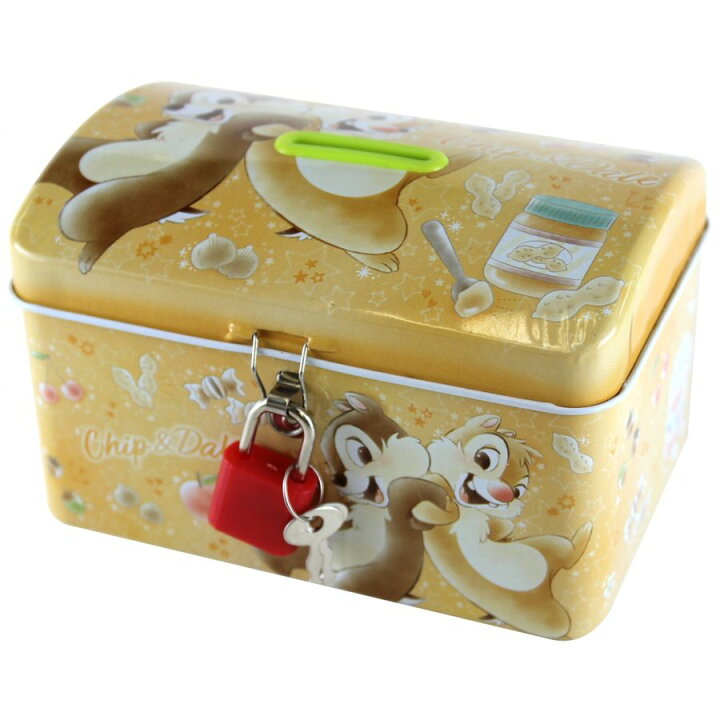 楽天市場 ディズニー チップ デール バンク 貯金箱 キャラクター缶バンク 鍵 カギ 付き缶バンク チップ デール 子供会 プレゼント 卒業記念品 景品 クリスマス 通販 男の子 女の子 ギフト ラッピング プレゼント交換 グッズ ディズニー ドナルド Usプラザ