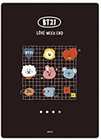 BT21 下敷 下じき 下敷き 日本製　メール便なら240円で全国へ　LINE FRIENDS 防弾少年団 BTS BLT 韓国 カミオジャパン 文具 文房具 下ジキ ステーショナリー