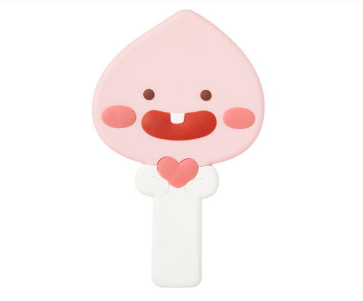 楽天市場 訳あり メール便で送料無料 カカオフレンズ 公式 フェイス ミニ ミラー リトル アピーチ 韓国 かがみ もも 手鏡 化粧 メイク 鏡 Usプラザ