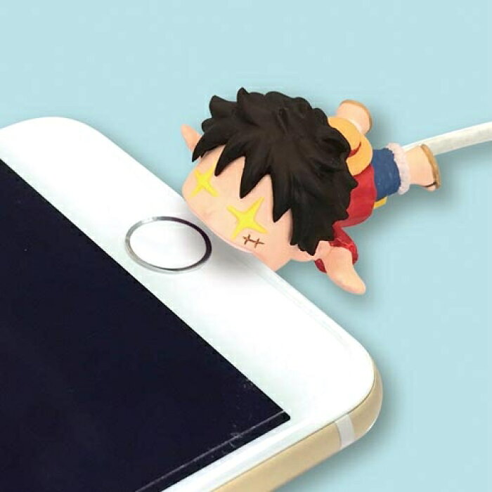 定形外なら 0で全国へ One Piece ワンピース ケーブルバイト ケーブルアクセ ルフィ 目キラキラ Iphone アイフォン Ipad 携帯アクセサリー 的详细信息 日本商品代购 From Japan