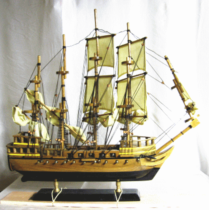 帆船模型　英国軍艦（フリゲート艦） 帆船模型 英国軍艦（フリゲート艦） - 船・ボート