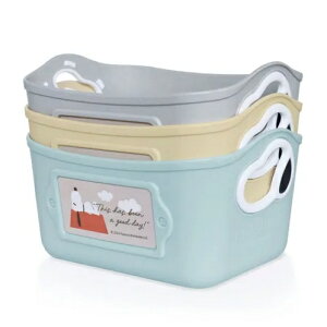 スヌーピー 小物入れ ミニやわらかバケツ 日本製 3個セット 錦化成 通販 バスケット インテリア リモコンラック 洗剤ケース 化粧品入れ スマホ置き SNOOPY