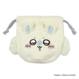 ちいかわ 巾着　ももんが　フェイス巾着 パート2　メール便なら何個でも240円で全国へ　モモンガ 小物入れ ぬいぐるみ きんちゃくグッズ 公式 イラストレーター　CKW-333