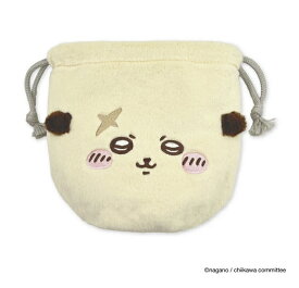 ちいかわ 巾着　ラッコ　フェイス巾着 パート2　メール便なら何個でも240円で全国へ　らっこ　小物入れ ぬいぐるみ きんちゃくグッズ 公式 イラストレーター CKW-335