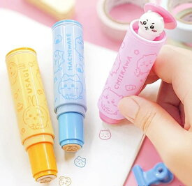 ちいかわ ネームスタンプホルダー　メール便なら何個でも￥240で全国へ　チイカワ ハチワレ うさぎ　シャチハタ ハンコ 判子 スタンプ ネーム ナガノ 日本製 ステーショナリー 文具 印鑑 はんこ