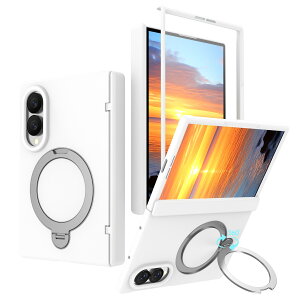 �T���X�� Samsung Wide Z Fold8�Ή� �X�}�z�P�[�X 360�x��]�����O�X�^���h ���C�����O���� �q���W�ی� �S�ʕی� �܂肽���݃X�}�z�P�[�X �ϏՌ� ���h�~ �h�w�� �����h�~ �X�^���h�t�� �����O�t�� 