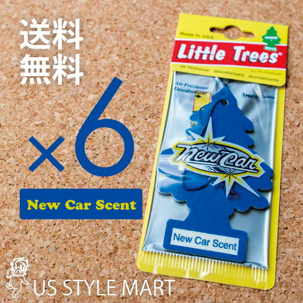 【ホールセール】ニューカー【まとめ買い】【リトルツリー】【Little Tree】【6枚セット送料無料】【New Car Scent】 【芳香剤  車】 US STYLE MART