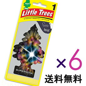 2020年11月ニューアイテム【ホールセール】スーパーノヴァ【まとめ買い】【リトルツリー】【Little Tree】【6枚セット送料無料】【SUPERNOVA】　【芳香剤　車】