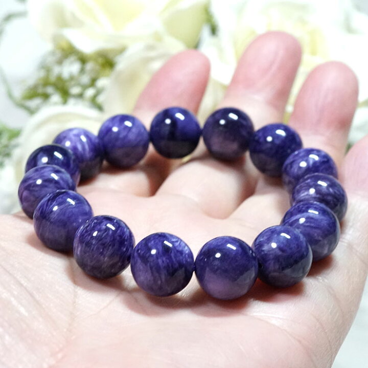 楽天市場】チャロアイト ブレスレット 14mm AAA ロシア産 天然石 