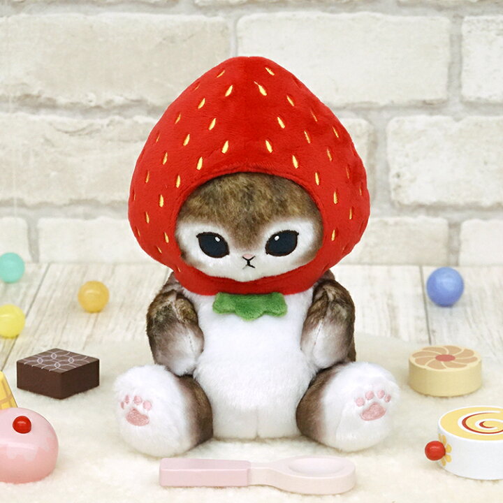 楽天市場】ぽてたまぬいぐるみ モフサンド いちごにゃん【20cm 