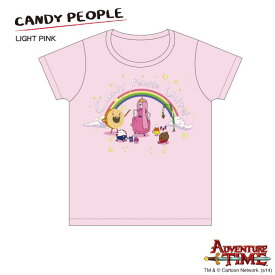 Tシャツ キッズ（140cm） キャンディピープル（ライトピンク） /アドベンチャータイム　Adventure Time