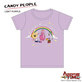 Tシャツ キッズ（140cm） キャンディピープル（ライトパープル） /アドベンチャータイム　Adventure Time