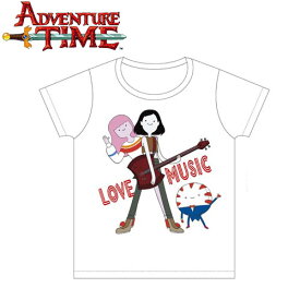 キッズ Tシャツ アドベンチャータイム【LOVE MUSIC：ホワイト】【マーセリン・バブルガムプリンセス・ペパーミント】 140cm