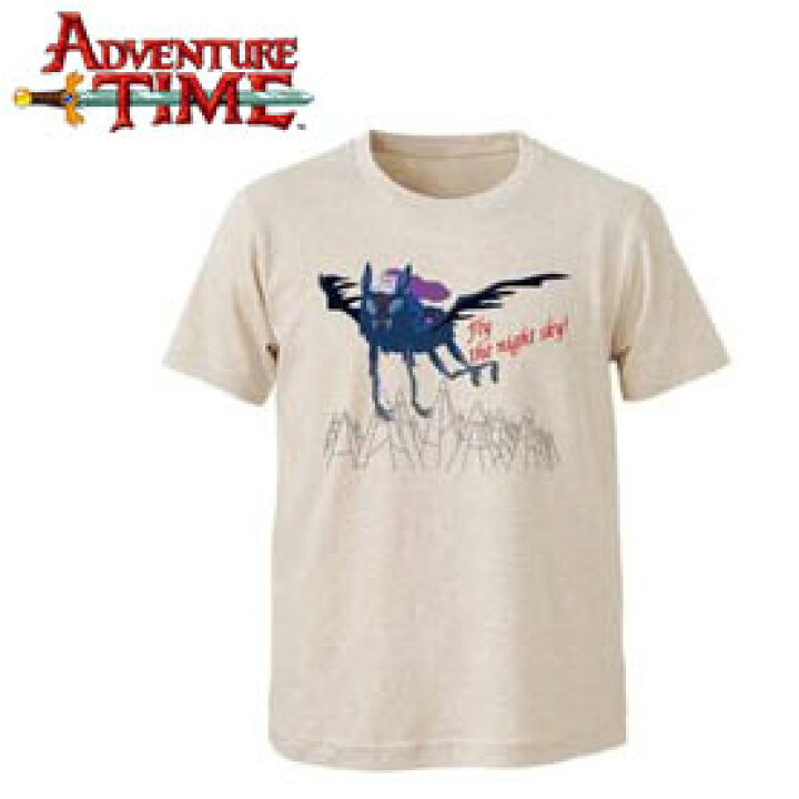 楽天市場】アドベンチャータイム Tシャツ メンズ(L) （夜空を飛べ 