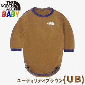 ノースフェイス ベビー【70-80cm】長袖クレイドルコットンロンパース North Face【オーガニックコットン男の子女の子おしゃれアウトドアブランドかわいい】