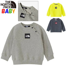ザ・ノース・フェイス ベビー トレーナースウェットロゴクルー【70cm80cm90cm】North Face【出産祝い男の子女の子未就学児通学通園用服 遠足 お泊り保育 旅行】