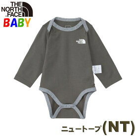 ノースフェイス ベビー【70-80cm】長袖コットンロンパース North Face【オーガニックコットン男の子女の子おしゃれアウトドアブランドかわいい】