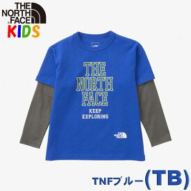 ノースフェイス キッズ 長袖Tシャツ LTSピカ【100-150cm】North Face 【オーガニック男の子女の子アウトドアブランドおしゃれカッコイイ】