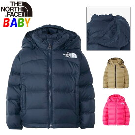 ノースフェイス ベビー ダウンジャケット【80-90cm】【650フィルパワー】アコンカグアフーディーNorth Face【男の子女の子アウター 長袖 無地 フード着脱可能 防寒】