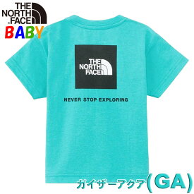 ノースフェイス ベビー【80-90cm】半袖Tシャツ バックスクエアロゴ【オーガニックコットン使用 未就学児 アウトドアブランド おしゃれ】North Face