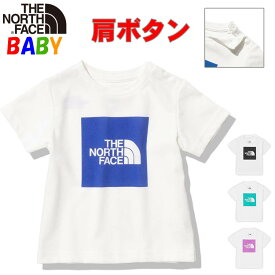 ノースフェイス ベビー【80-90cm】 半袖Tシャツ スクエアロゴ【オーガニックコットン使用】男の子 女の子 アウトドアブランド おしゃれ North Face