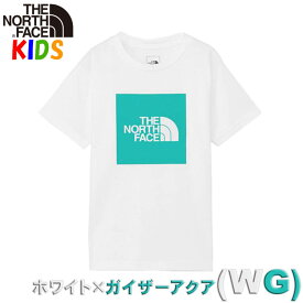 ノースフェイス キッズ 半袖Tシャツ【100-150cm】カラードスクエアロゴ 男の子女の子おしゃれアウトドアブランド North Face