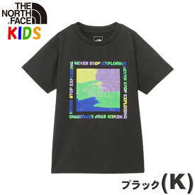 ノースフェイス キッズ Tシャツ【100-150cm】ゲットモテッドグラフィック North Face【男の子女の子 速乾 マラソン ランニング スポーツ 登山 キャンプ おしゃれアウトドアブランド 子供服】