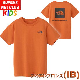 夏SALE ザ・ノース・フェイス キッズ 半袖Tシャツ【160-130cm】オーガニックコットン バックスクエアロゴ North Face【男の子女の子おしゃれアウトドアブランドかっこいい】