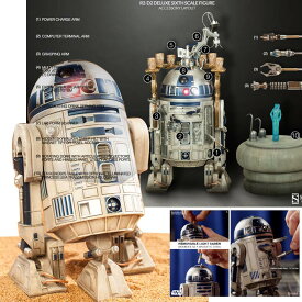 【訳アリ】サイドショー社製『スターウォーズ』 1/6スケールフィギュア　【ヒーロー・オブ・レベリオン】　R2-D2　Star Wars - 1/6 Scale Fully Poseable Figure: Heroes Of The Rebellion - R2-D2