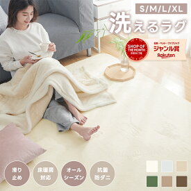 【11/16まで10%OFFクーポン】ラグ ラグマット 無地 洗える 抗菌 135×185 185×185 200×250 200×300 絨毯 フランネルラグ 床暖房対応 ホットカーペット対応 カーペット 防音 軽量 リビングラグ 滑り止め おしゃれ 北欧 オールシーズン 長方形 正方形 ギフト