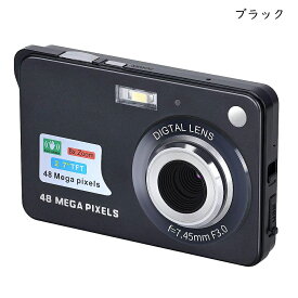 デジカメ 人気 デジタルカメラ コンパクトカメラ 4800万画素数 ビデオ カメラ 充電式 2.7インチ 8倍デジタルズーム 初心者向け ポケットカメラ