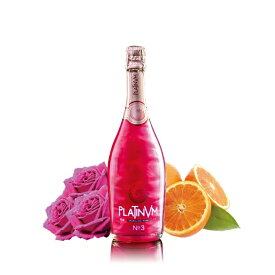 【訳あり】今だけ！プラチナムフレグランスを特別価格でお試し下さい！プラチナム フレグランス No.3 ローズ＆オレンジ レッドボトル 750ml PLATINVM FRAGRANCES [ラメ入りスパークリングワイン]