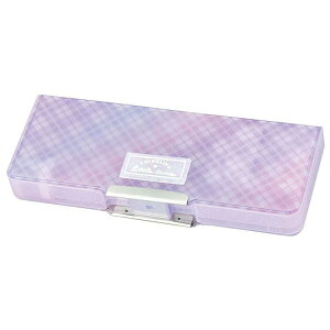 クラックス エアリークリア コンパクト 両面 開き ペン ケース グラデチェック 225874 第 4 弾