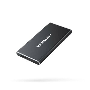 Vansuny SSD �O�t�� USB3.2 Gen1 �Ǎ����x500Mb/s PS5/PS4���[�J�[����m�F�� �R���p�N�g�O�t��SSD ������ �����^ �����^(�u���b�N�j