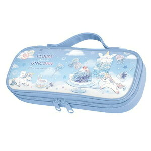 カミオジャパン CLOUDY UNICORN ラウンドファスナーペンケース 095755 新学期ステーショナリーコレクション 筆入れ ペンポーチ ユニコーン 雲