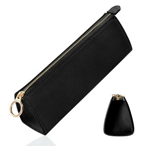 Accart ペンケース 筆箱 大人 学生 メンズ レディース スリム ペンポーチ 万年筆 ふでばこ 大人 pen case 高校生 レディース メンズ 男女兼用 オフィス 就職祝い プレゼント 昇進 入学 成人祝い