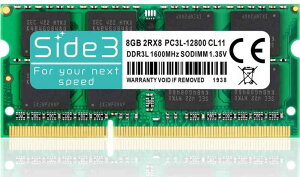 Side3 �m�[�g�p�\�R���p ������ DDR3L-1600 PC3L-12800 �T���X���� �������`�b�v ���� ���݃����� 204pin