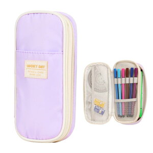 ペンケース、筆箱 大容量、5層の仕切り付きの筆箱、整理整頓されて乱れない、ペンケース おしゃれ、洗える素材、筆箱は小学生 男の子、女の子、中学生の男の子などに適しています