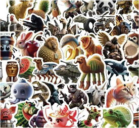 トゥントゥントゥンサフール グッズ ステッカー 200枚セット ネットミーム イタリアンブレインロット トララレロ・トラララ シール 可愛い 手帳 DIY 装飾品 手紙 携帯 文房具 [並行輸入品]