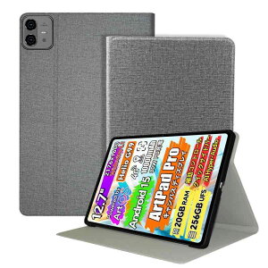 TECLAST Artpad Pro �p �P�[�X �J�o�[ �ی�P�[�X �yNOUKAJU�z TECLAST Artpad Pro 12.7�C���` �^�u���b�g���[�J�o�[ �y�� ���^ �ϏՌ� �����h�~ �X�^���h�@�\ �p�x���� (�O���[)