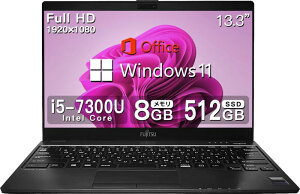 �y�����ςݕi�z �x�m�� �Ɍy�ɔ�FUJITSU LIFEBOOK U937/Core i5-7300U(2.6GHz)/Office 2019/FHD(1920x1080)/Win11����/8GB������/SSD:512GB/13.3�C���`(�����ςݕi)