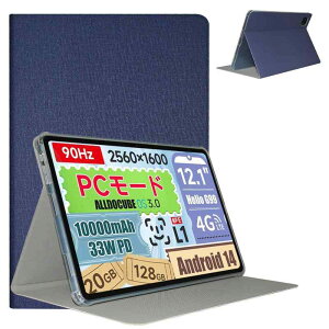 For Alldocube iPlay60 Pad Pro �P�[�X Kluso ���y�� �ɔ� ����PU ���U�[ �J�� �X�^���h �X�}�[�g�P�[�X �X�^���h �@�\ �X�}�[�g�J�o�[ �[�d�Ή� iPlay 60 Pad Pro 12.1�C���` �Ή� (�u���[)